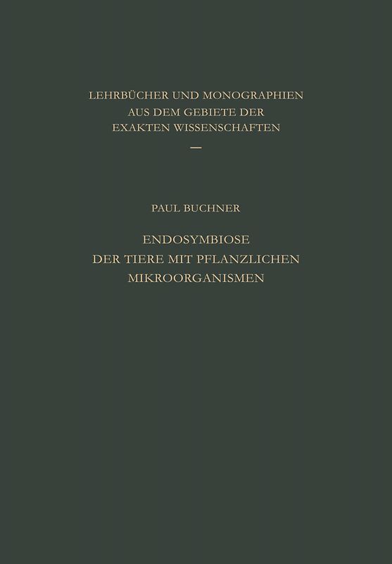 Endosymbiose der Tiere mit Pflanzlichen Mikroorganismen
