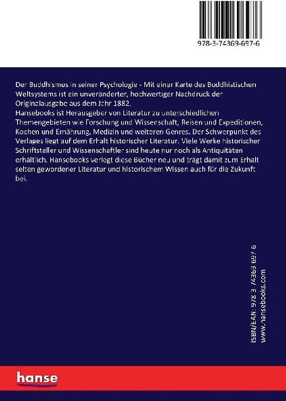 Der Buddhismus in seiner Psychologie