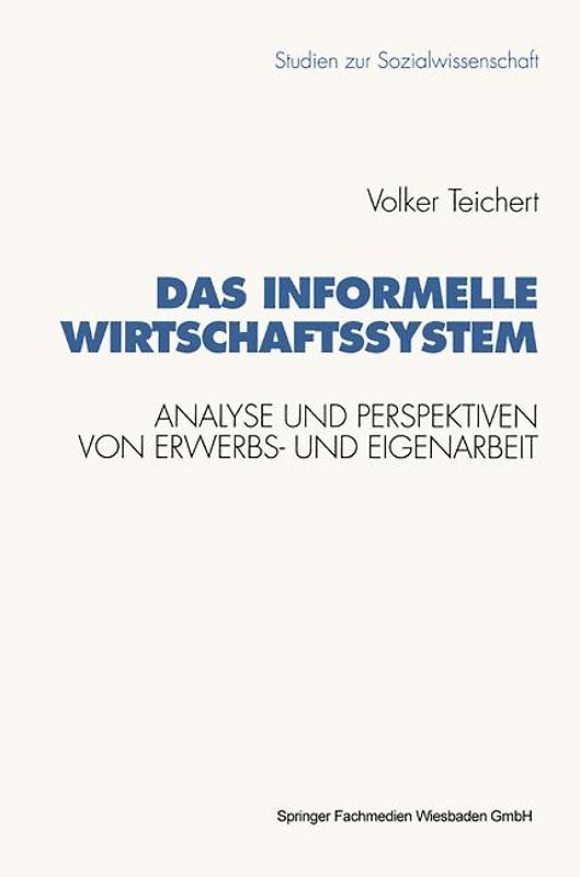 Das informelle Wirtschaftssystem
