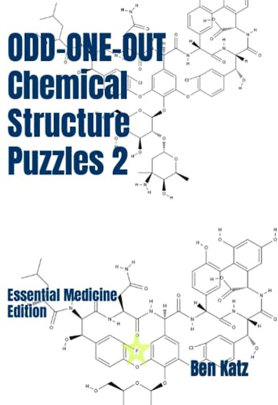 ODD-ONE-OUT Chemical Structure Puzzles 2: Essential Medicine Edition