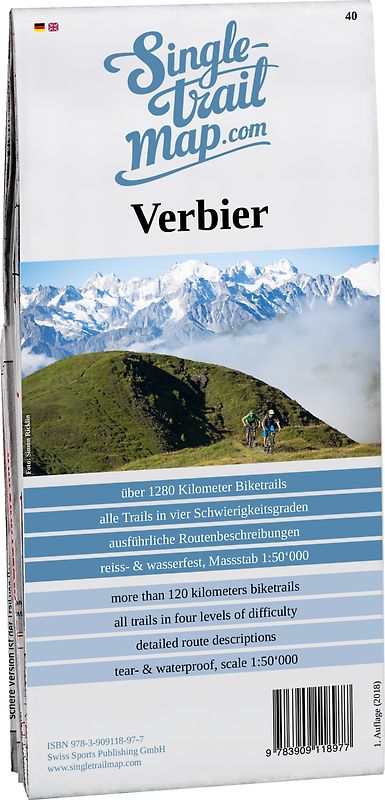 Singletrail Map 040 Verbier/Grimentz