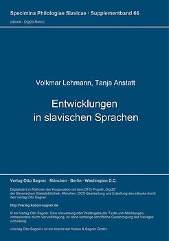 Entwicklungen in slavischen Sprachen 1