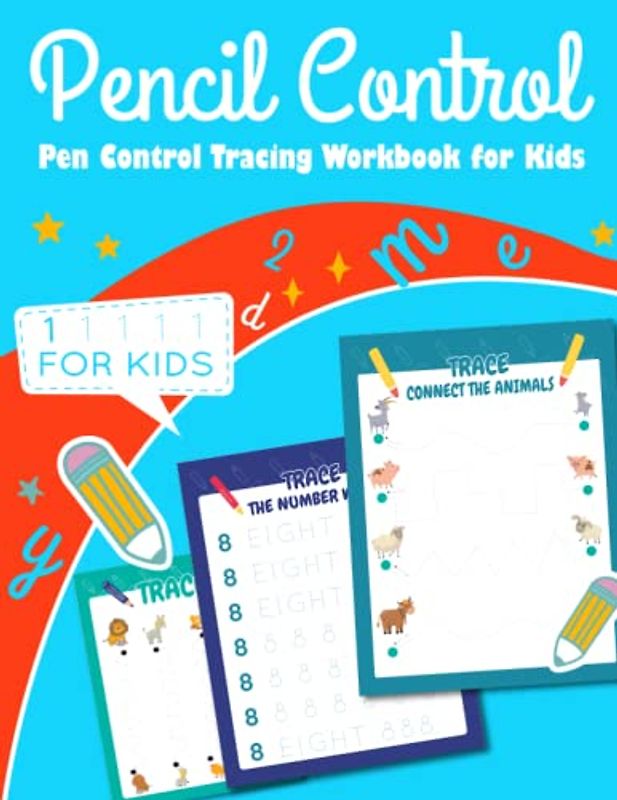 Mastering Pencil Control: Tracing Workbook for Kids: Supercharge Your Pencil Control: Tracing Workbook for Kids - Fun and Engaging Exercises to Improve Writing