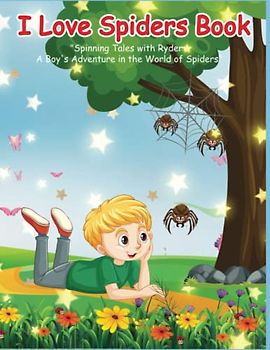 I Love Spiders Book: Spinning Tales with Ryder: A Boy's Adventure in the World of Spiders: Short story spider book, poem book, Great gift from Grandma, Aunt, Ages 4-8