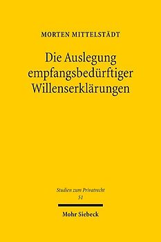 Die Auslegung empfangsbedürftiger Willenserklärungen
