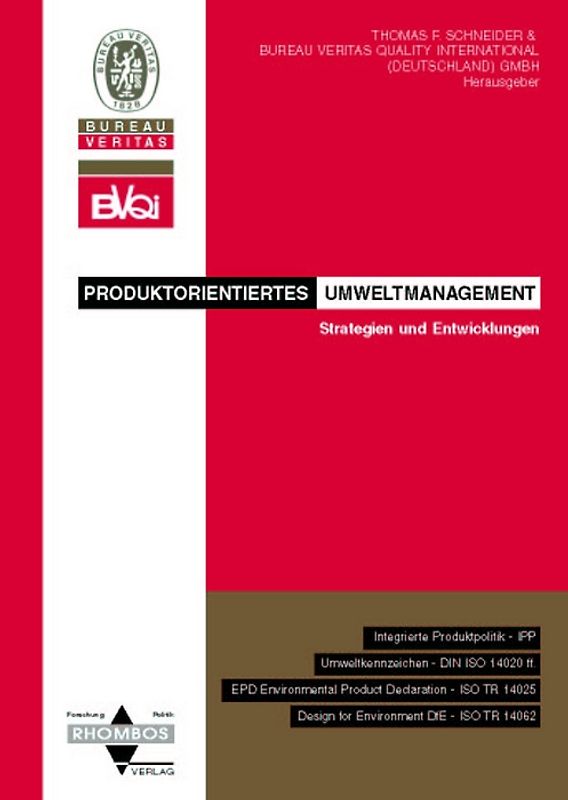 Produktorientiertes Umweltmanagement -  Strategien und Entwicklungen