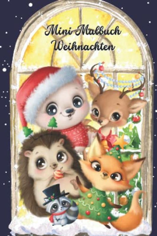 Mini Malbuch Weihnachten: Kleines Malbuch für den Adventskalender, den Nikolausstiefel oder zur Weihanchtszeit, 35 Motive, 10 x 15 cm (Mini Malbücher)