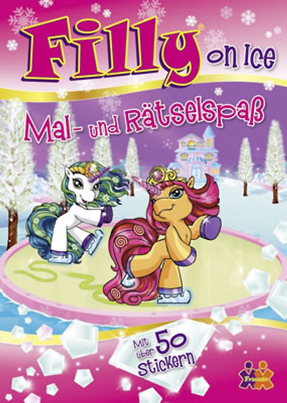 Filly On Ice. Mal-und Rätselspaß