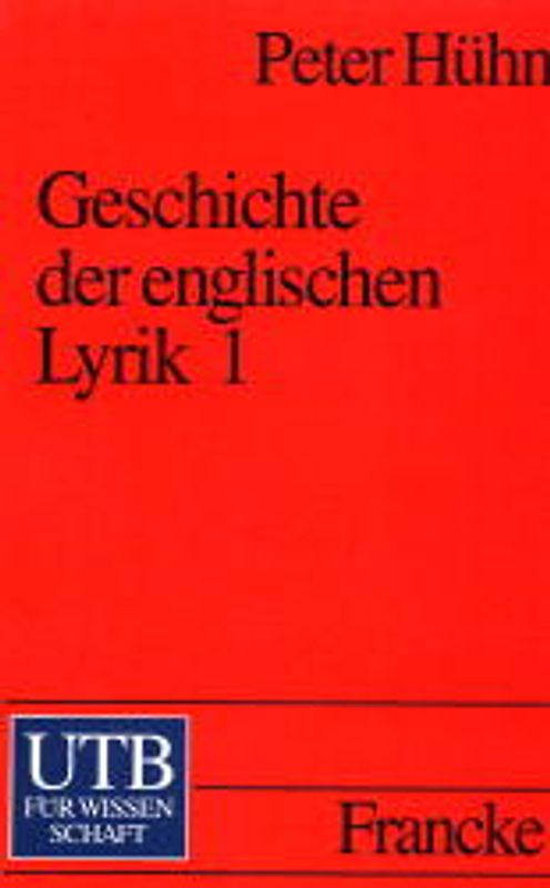 Die Geschichte der englischen Lyrik