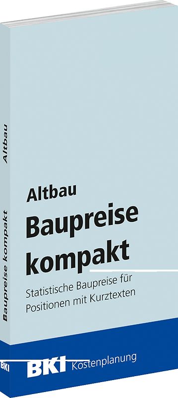 BKI Baupreise kompakt Altbau 2027