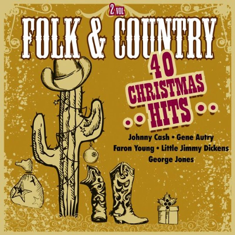 Johnny Cash - Folk & Country - 40 Christmas Hits, Vol. 2