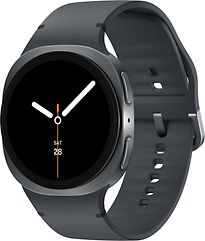 Image of Samsung Galaxy Watch8 44 mm aluminium kast graphite op Sport Band M/L graphite [Wi-Fi + 4G] (Refurbished)