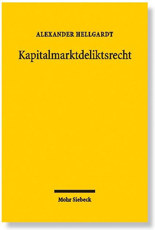 Kapitalmarktdeliktsrecht