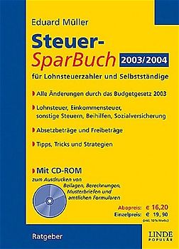 Steuersparbuch 2003/2004 mit CD-ROM