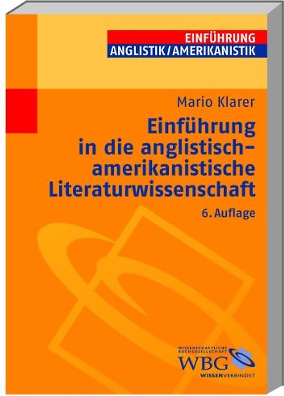 Einführung in die anglistisch-amerikanische Literaturwissenschaft