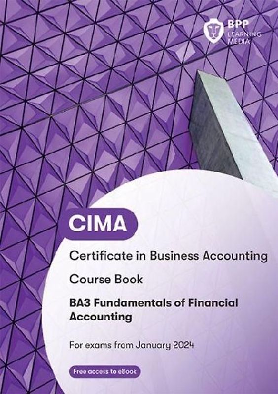 CIMA BA3 Fundamentals of Financial Accounting