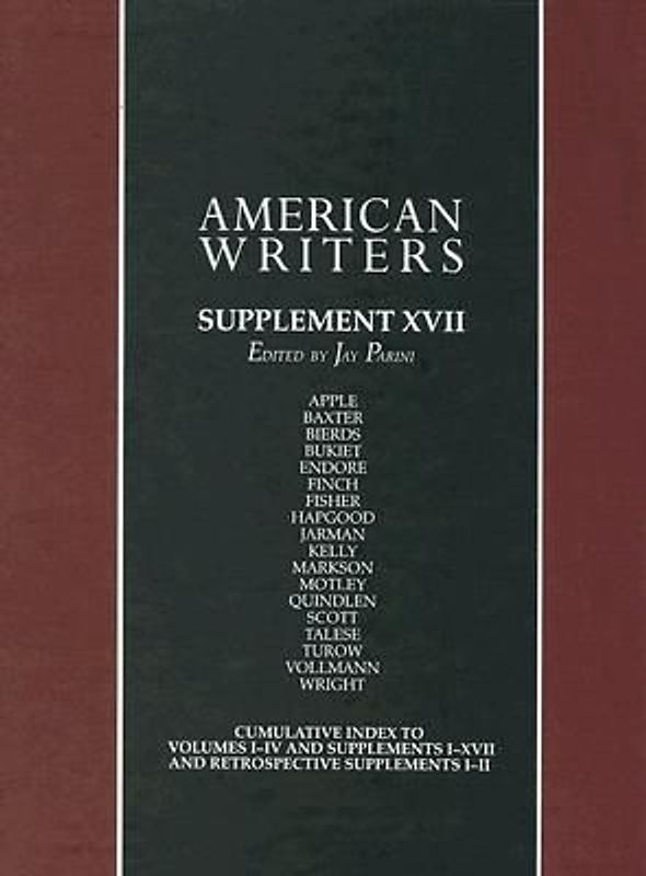 American Writers, Supplement XVII