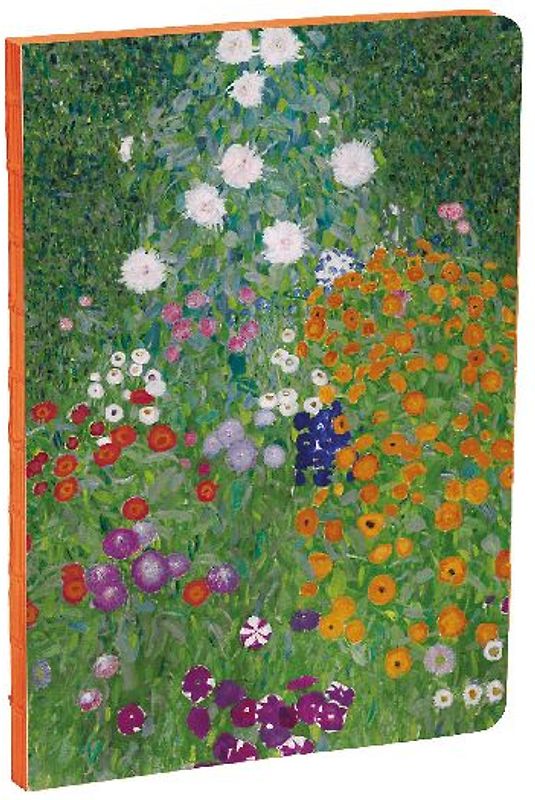 Teneues - A5 Notebook: Flower Garden by Gustav Klimt, Paperback - 140 Lined Pages with Lay Flat Binding