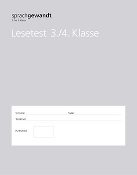 sprachgewandt 2. bis 9. Klasse / Lesetest 3./4. Klasse à 10 Stück