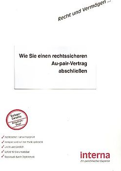 Wie Sie einen rechtssicheren Au-pair-Vertrag abschliessen