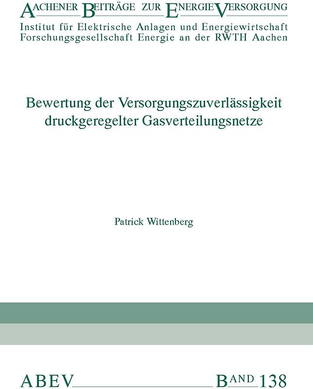 Bewertung der Versorgungszuverlässigkeit druckgeregelter Gasverteilungsnetze