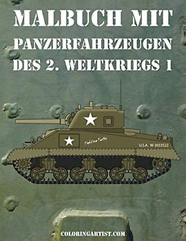 Malbuch mit Panzerfahrzeugen des 2. Weltkriegs 1