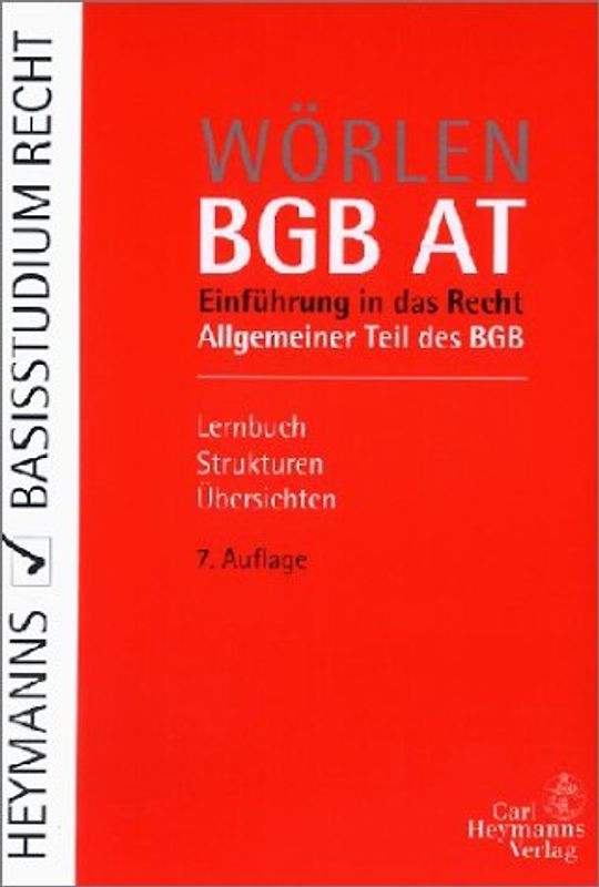BGB AT. Einführung in das Recht.  Allgemeiner Teil des BGB