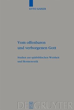 Vom offenbaren und verborgenen Gott