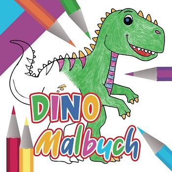 Dino Ausmalbuch für Kinder: Dinosaurier Malbuch
