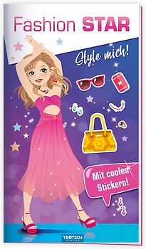 Trötsch Malbuch Stickermalbuch Fashion-Star Filmstar