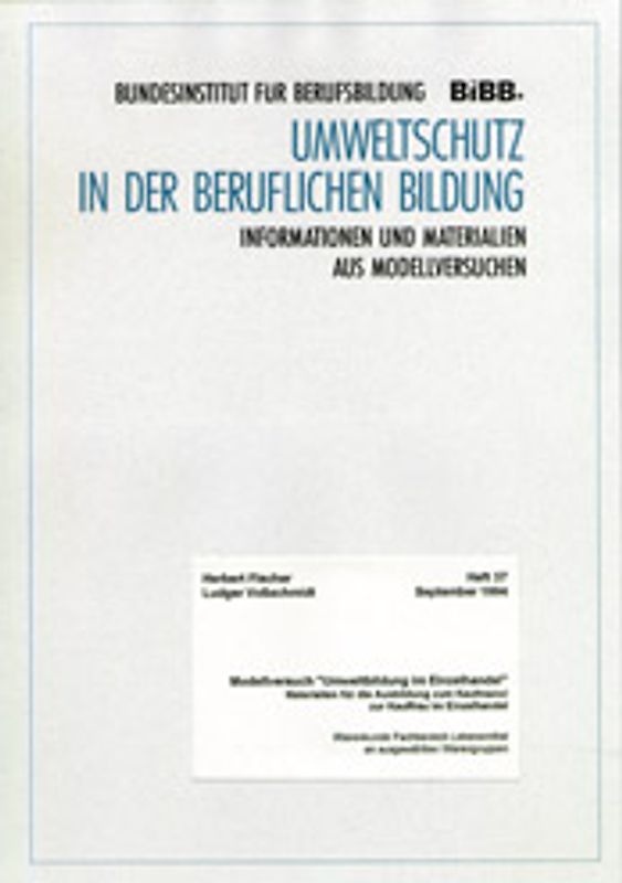 Modellversuch "Umweltbildung im Einzelhandel"