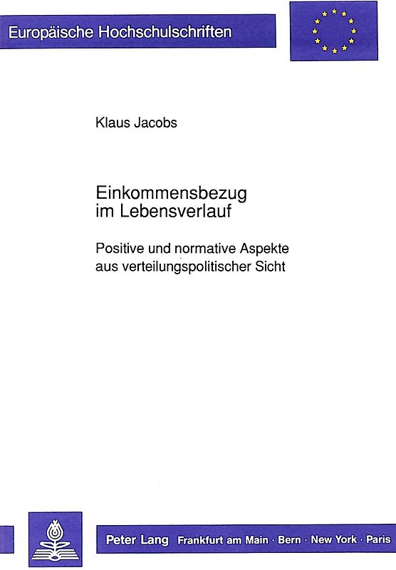 Einkommensbezug im Lebensverlauf