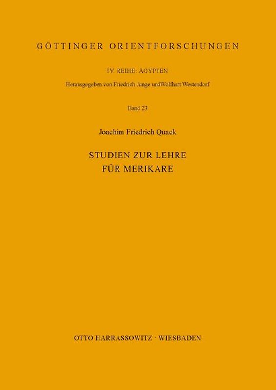 Studien zur Lehre für Merikare