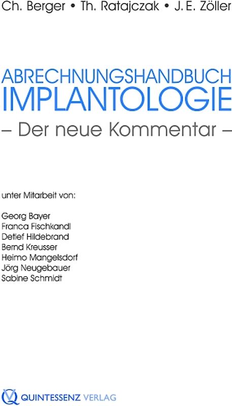 Abrechnungshandbuch Implantologie