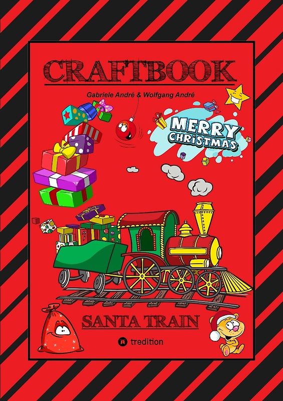 CRAFTBOOK - EISENBAHNEN - TURTRIALS - WEIHNACHTSMOTIVE - SANTA CLAUS - ELCH - ELFEN - KNIFFLIGE RÄTSEL - LUSTIGE AUFGABEN - CHRISTBAUM