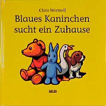 Blaues Kaninchen sucht ein Zuhause