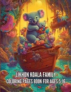 Likhon Koala Family Coloring Pages Book for Ages 5-16