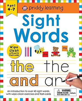 Sight Words: Wipe Clean With Pen & Flash Cards: Ages 4-7; Wipe-Clean with Pen & Flash Cards (Priddy Learning)