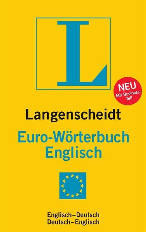 Langenscheidt Euro-Wörterbuch Englisch. Englisch-Deutsch/Deutsch-Englisch