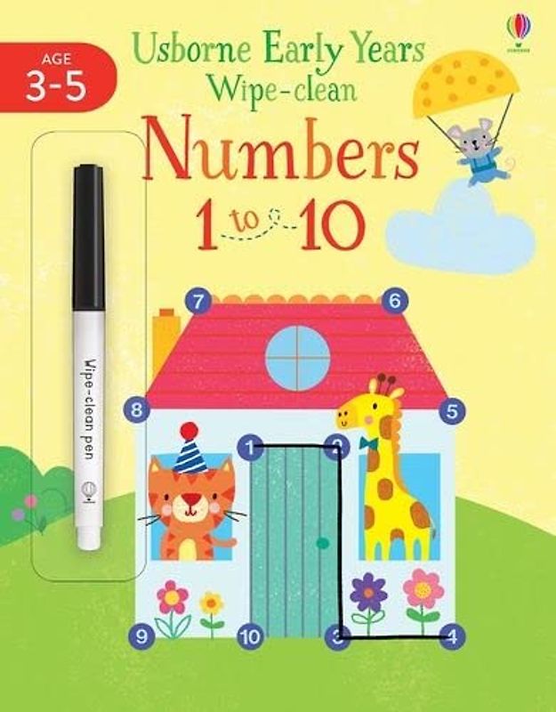Numbers 1 to 10 (Usborne Early Years Wipe-Clean)