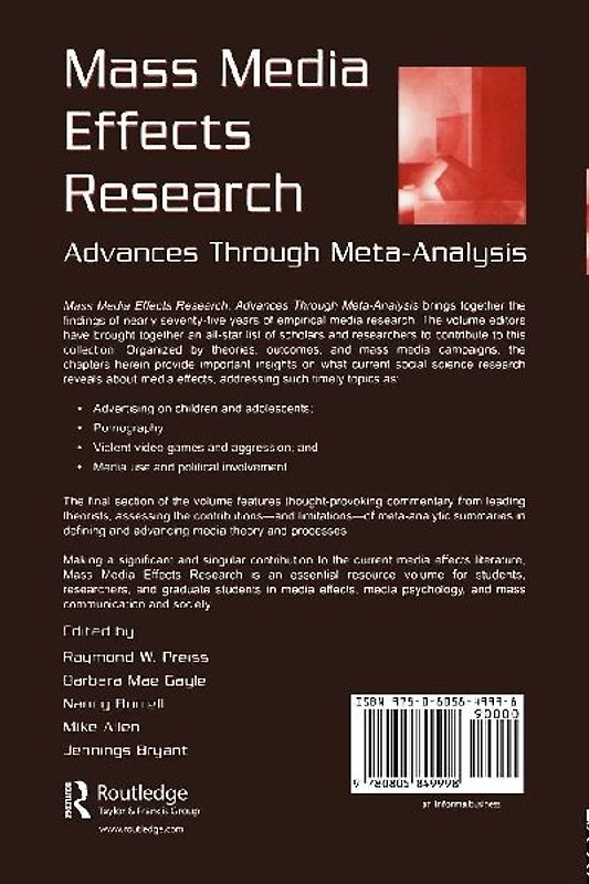 Mass Media Effects Research