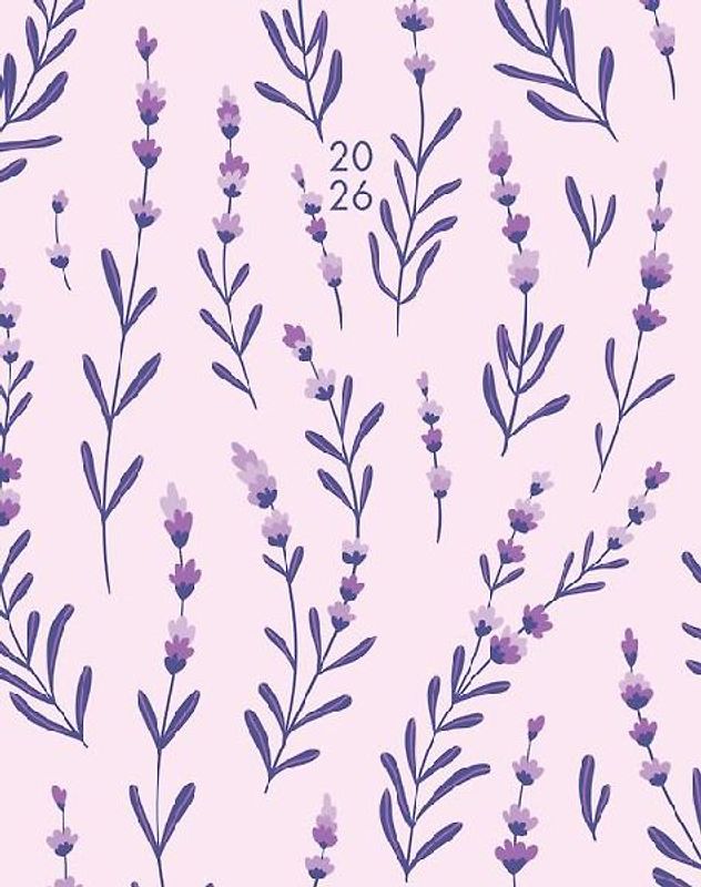 Modern Floral 2026 7.5 X 9.5 Booklet Monthly Planner
