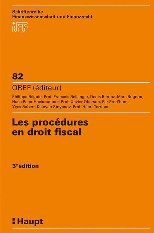 Les procédures en droit fiscal