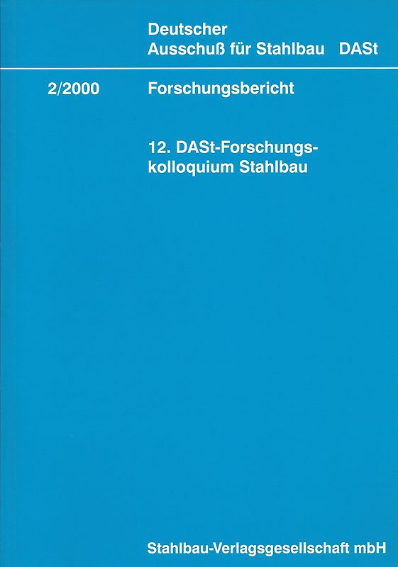 DASt-Forschungskolloquium Stahlbau (12.)
