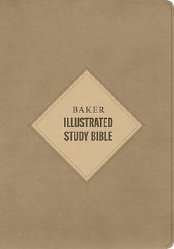 CSB Baker Illustrated Study Bible, Khaki Leathertouch, Indexed