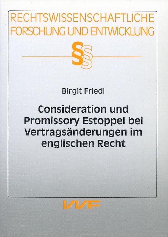 Consideration und Promissory Estoppel bei Vertragsänderungen im englischen Recht