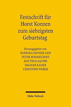 Festschrift für Horst Konzen zum siebzigsten Geburtstag