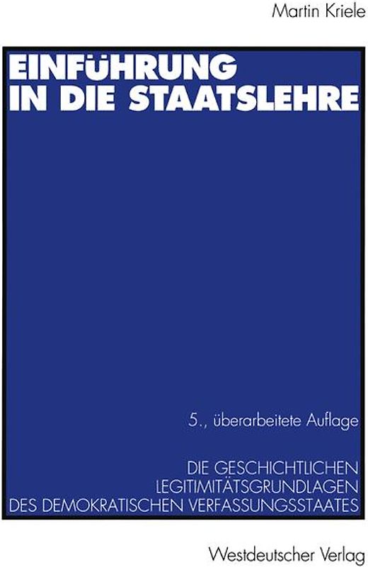 Einführung in die Staatslehre