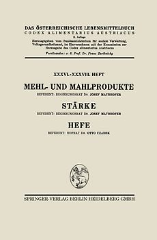 Mehl- und Mahlprodukte. Stärke. Hefe