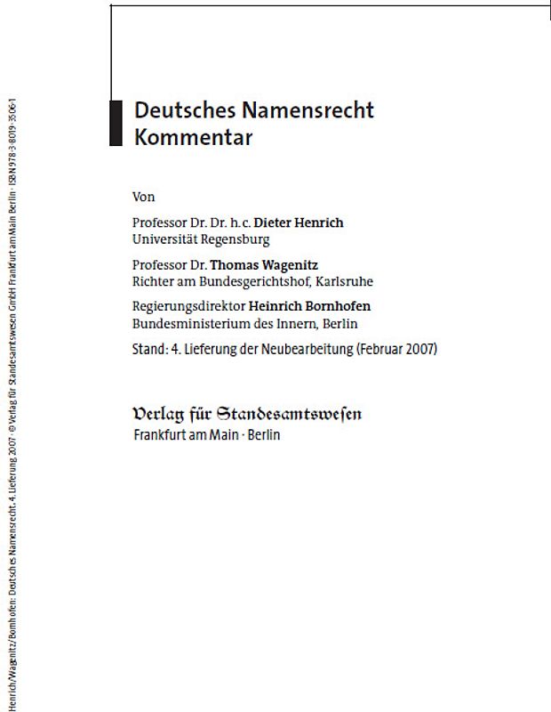 Deutsches Namensrecht